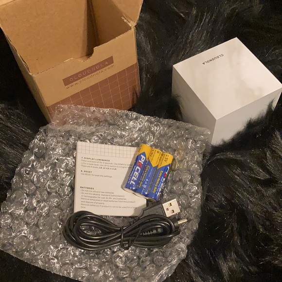 Cloud Nola Marble Alarm Clock - Picture 3 of 7